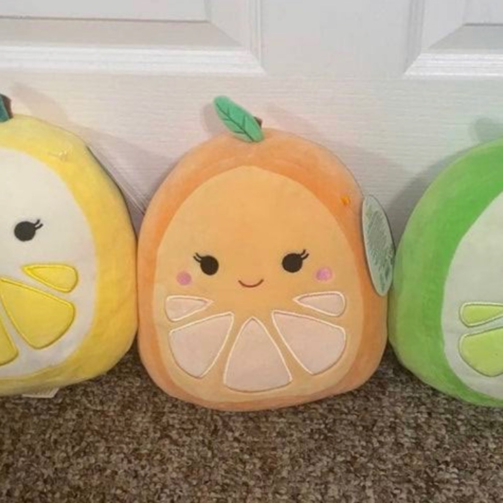 Lemon lime and orange squishmallow set